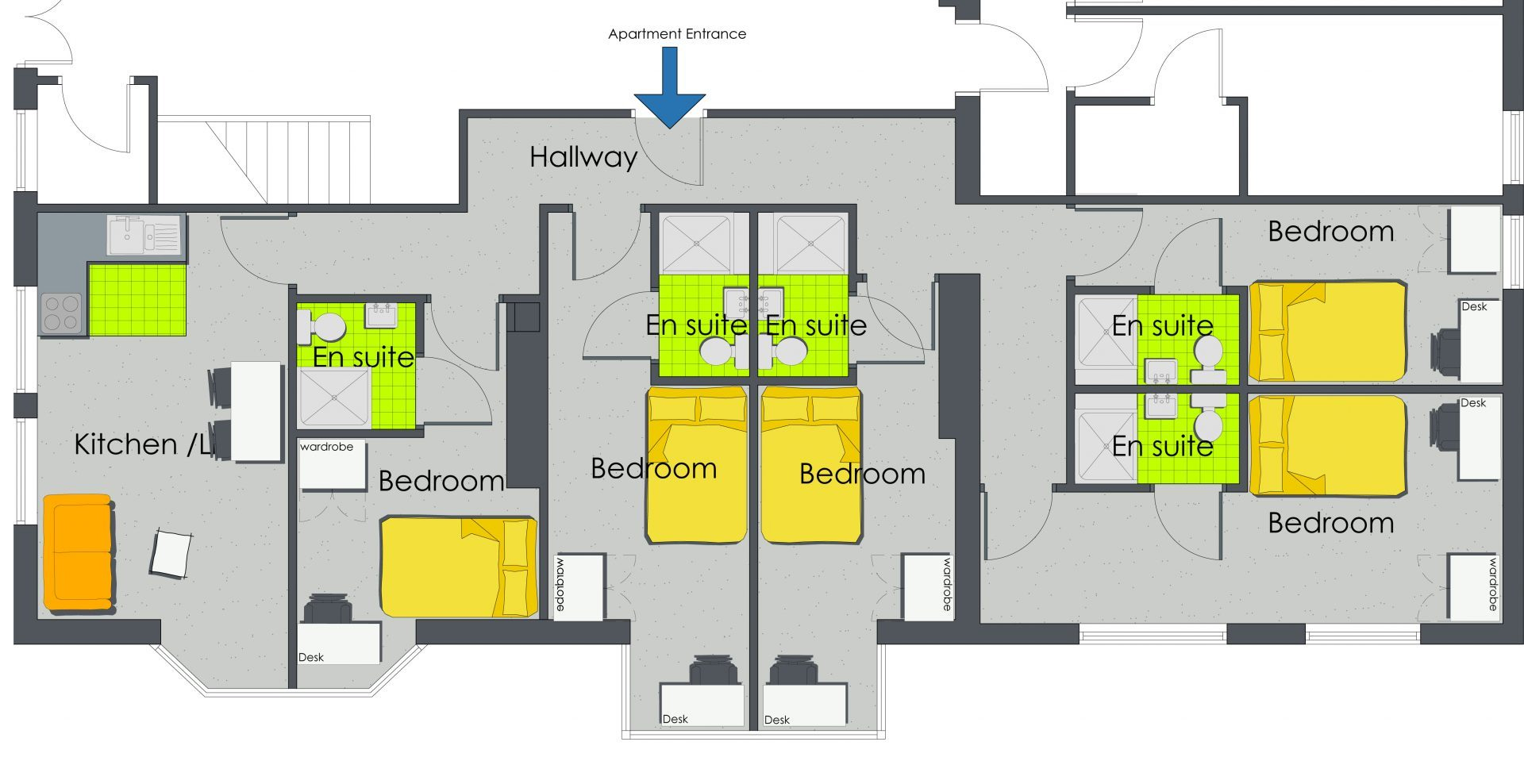 The Banksy Apartments - Floor Plan
